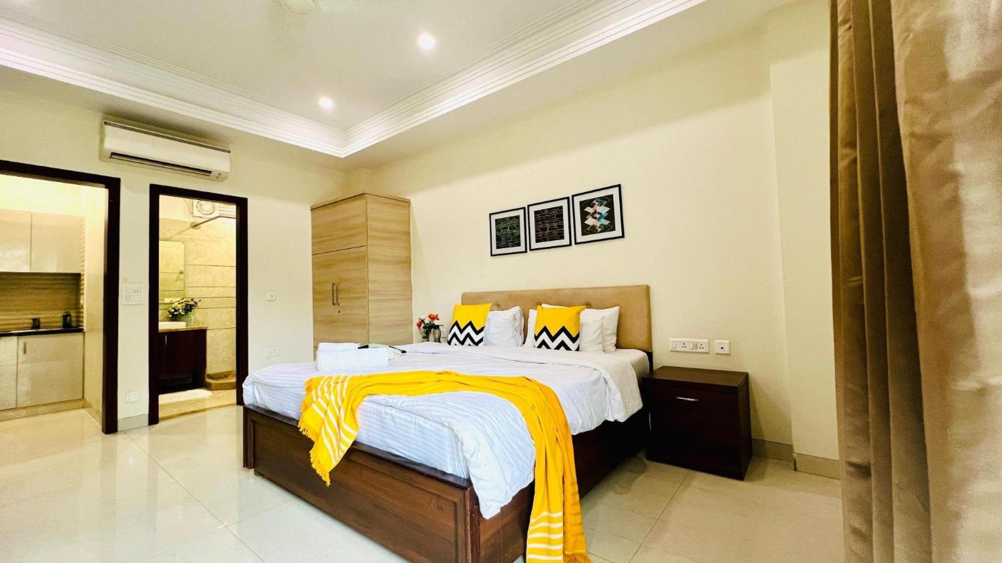 Bluo Studio1 Golf Course Road, Gym, Balcony Garden 古尔冈 外观 照片